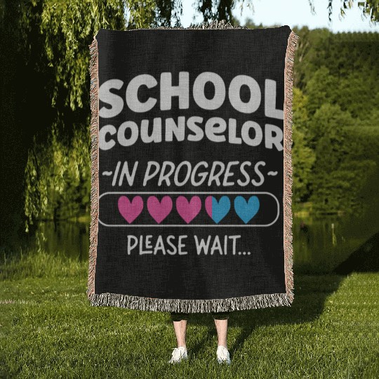 School Counselor School Counselor Woven Blankets
