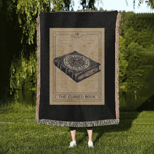 Magic - Black Magic - Magic Book Black Magic Book Woven Blankets