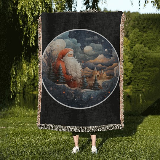 Welcome to the North Pole Woven Blankets