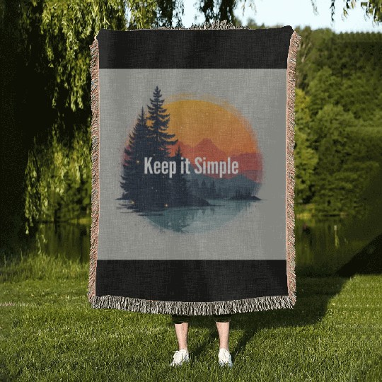 keep it simple trends Woven Blankets