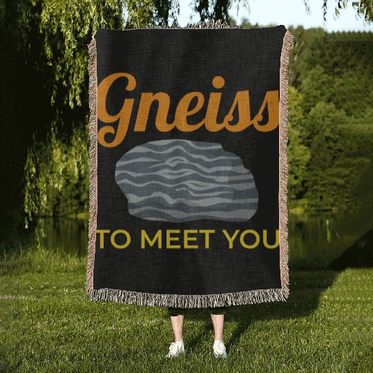 Gneiss Crystal Mineral Collecting Rock Hunting Woven Blankets