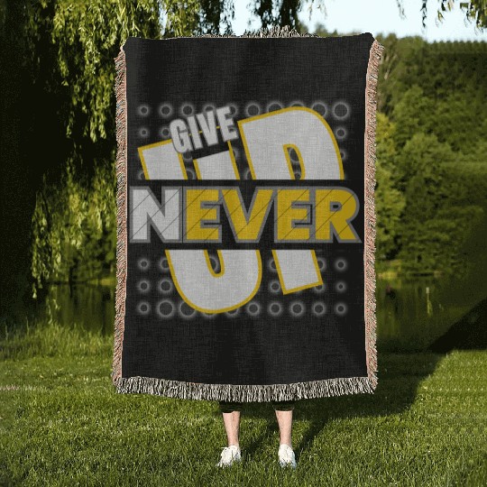 Never give up!  they will run and not weary... Woven Blankets