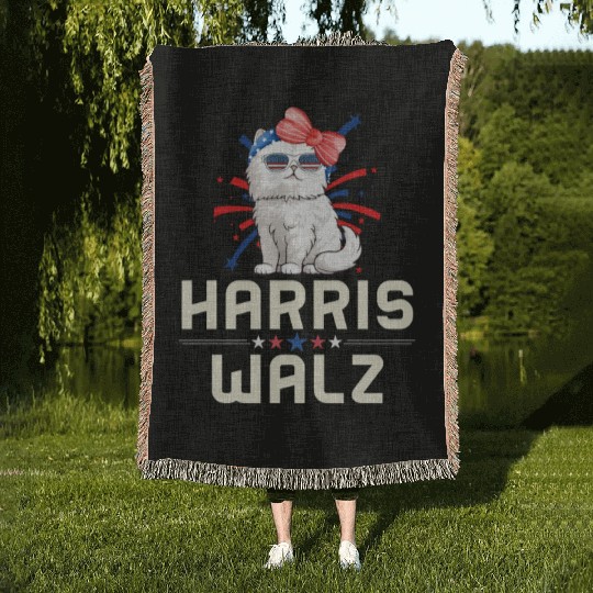 Harris Walz 2024 Kamala Harris For President Woven Blankets