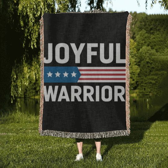 Joyful Warrior American Woven Blankets