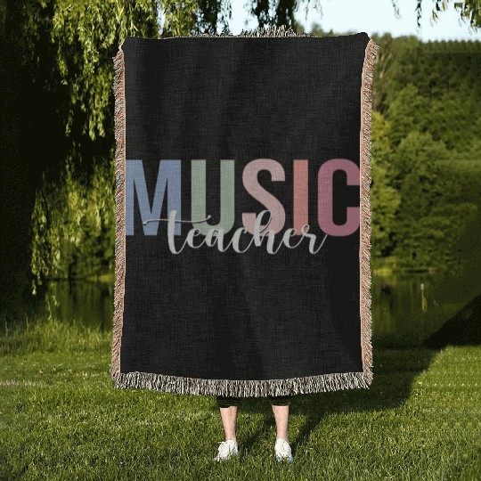 Music Teacher School Musician Woven Blankets
