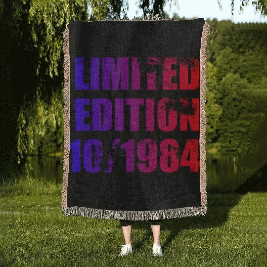 40th birthday Limited Edition 10/1984 Woven Blankets
