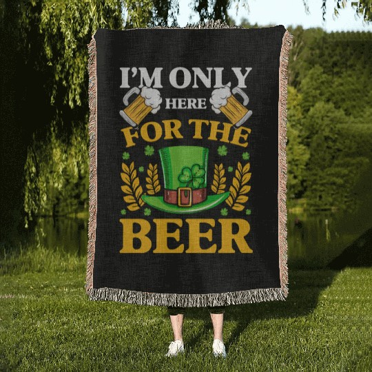 Ireland Gold Beer Woven Blankets