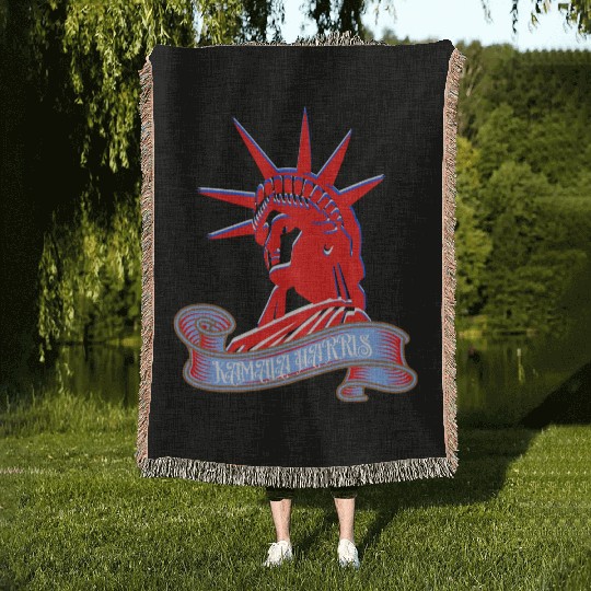 KAMALA HARRIS FOR AMERICA Woven Blankets