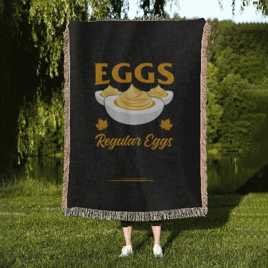 Funny Deviled Eggs Designs For Deviled Egg Lover Woven Blankets