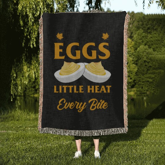 Funny Deviled Eggs Designs For Deviled Egg Lover Woven Blankets