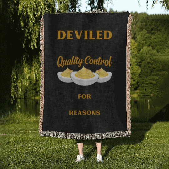 Funny Deviled Eggs Designs For Deviled Egg Lover Woven Blankets