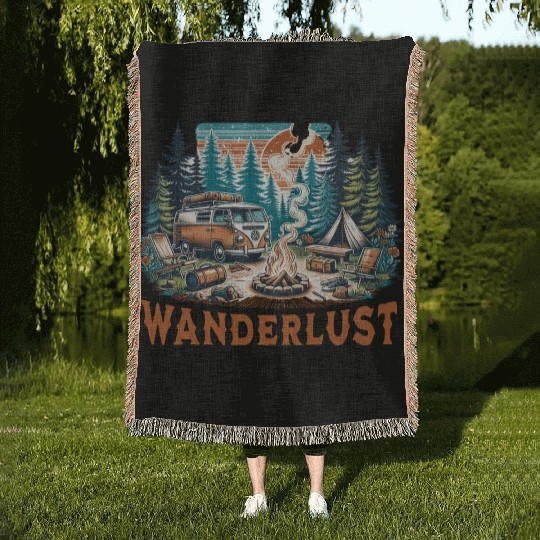 'Wanderlust' Nature Adventure GD Woven Blankets