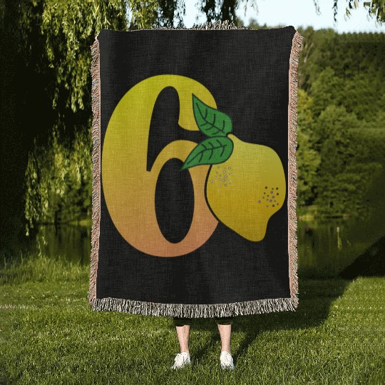 Number 60th Birthday - Lemon Woven Blankets