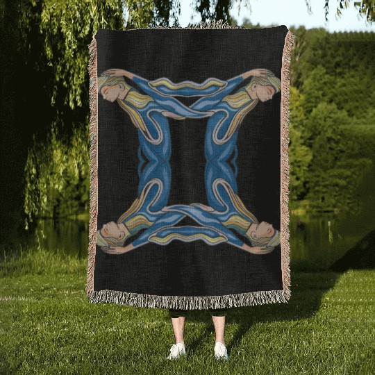 Gemini Quadruplet Unique Design Woven Blankets