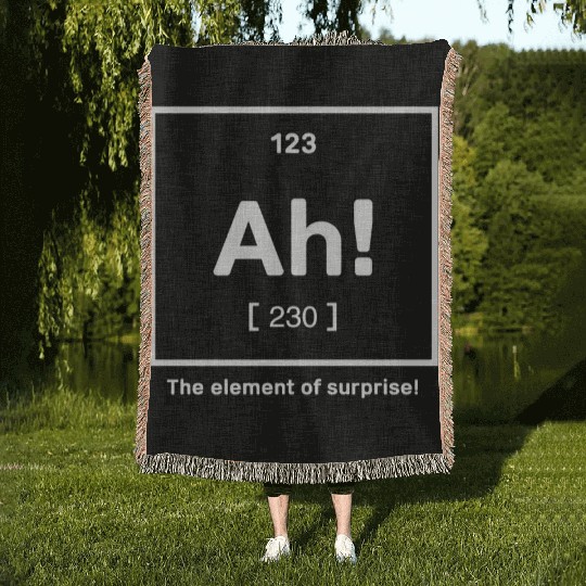 The Element of Surprise - Clever Chemistry Design Woven Blankets