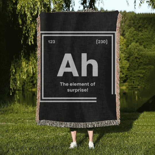 The Element of Surprise - Clever Chemistry Design Woven Blankets