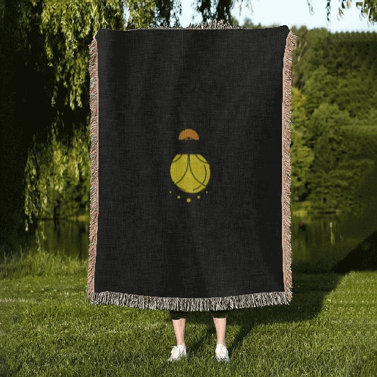 Fireflies Firefly Lightning Bug Insect Collector Woven Blankets