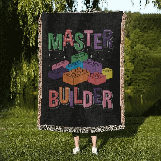 Blocks Children Imagination Creative Woven Blankets
