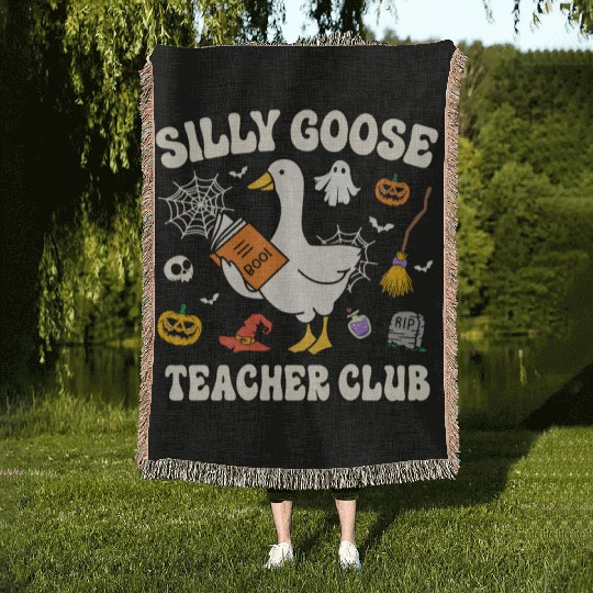 Silly Goose Teacher Club Woven Blankets