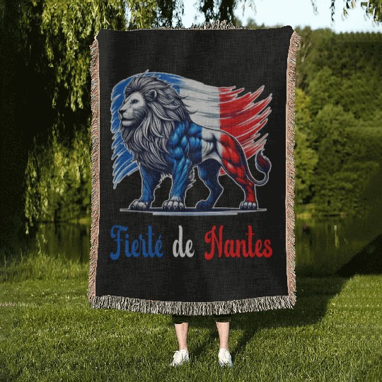 The pride of Nantes flag design Woven Blankets