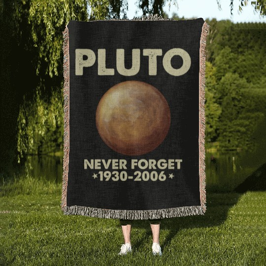 Pluto Never Forget 1930 2006 Planet Space Science Woven Blankets