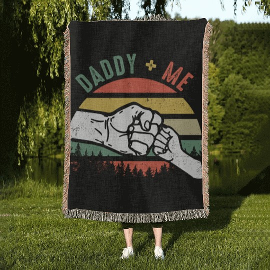Love Daddy and Me Woven Blankets