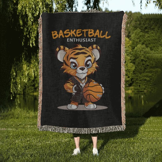 Basketball Enthusiast Woven Blankets
