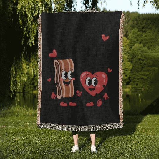 Don't Go Bacon My Heart Woven Blankets