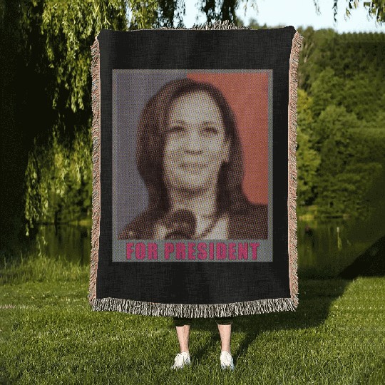 KAMALA Harris PRESIDENT Woven Blankets