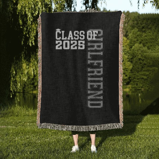 Girl Friend Senior 2025 Proud Girl Friend Woven Blankets