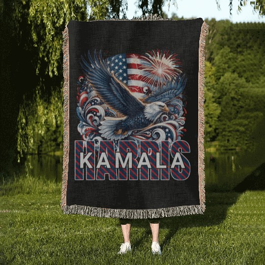 Kamala Harris 2024 Woven Blankets