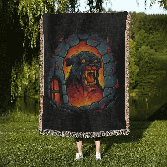 Hellhound: Dog of the Hell Dungeon Woven Blankets
