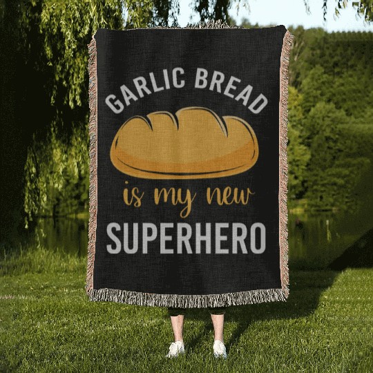 Bakery Baker Humor Food Lover Garlic Bread Woven Blankets