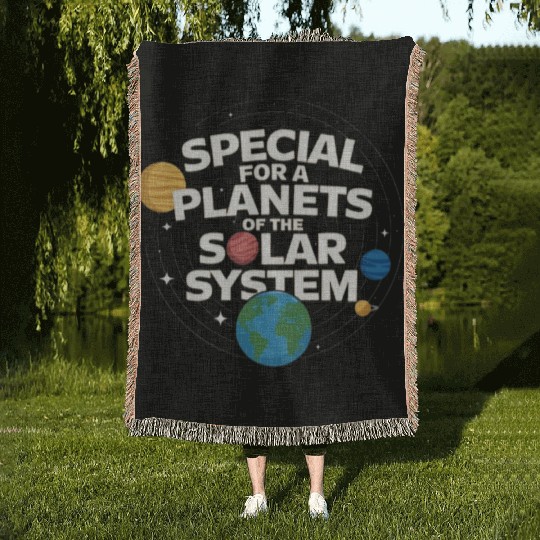 Special plantes solar system Woven Blankets