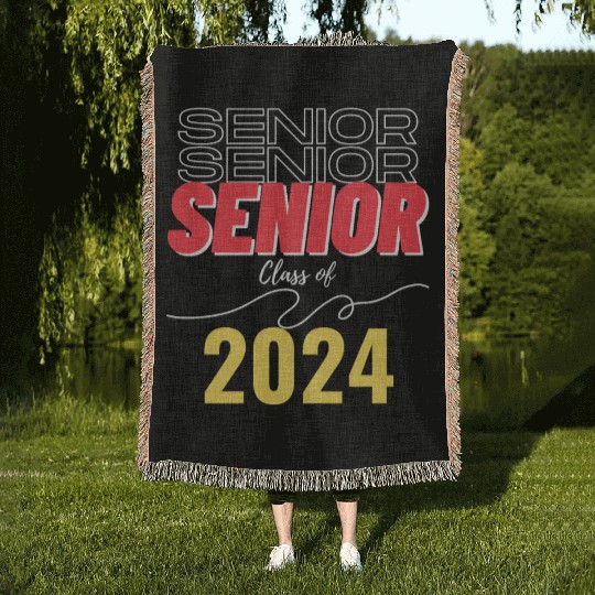 Senior Class of 2024 Woven Blankets