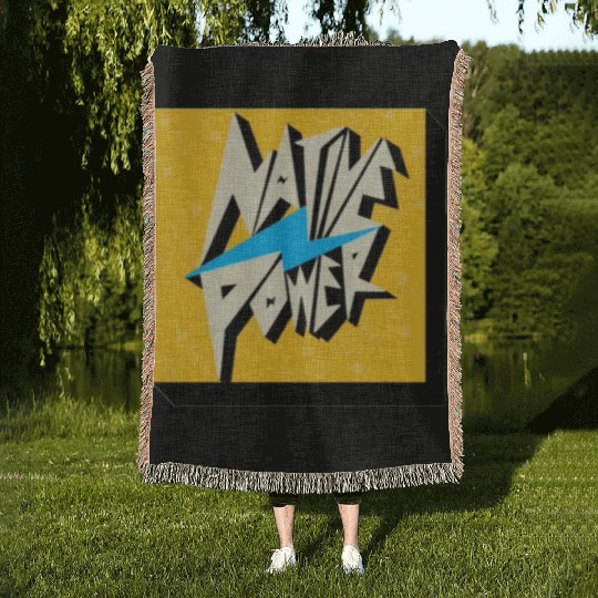 Indigenous People Logos Woven Blankets