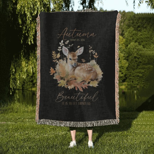 Autumn Grace - Letting Go with the Seasons Woven Blankets