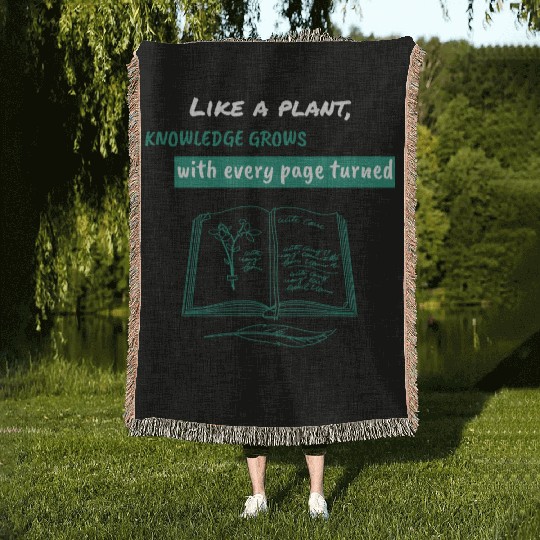 reading and book lovers Woven Blankets