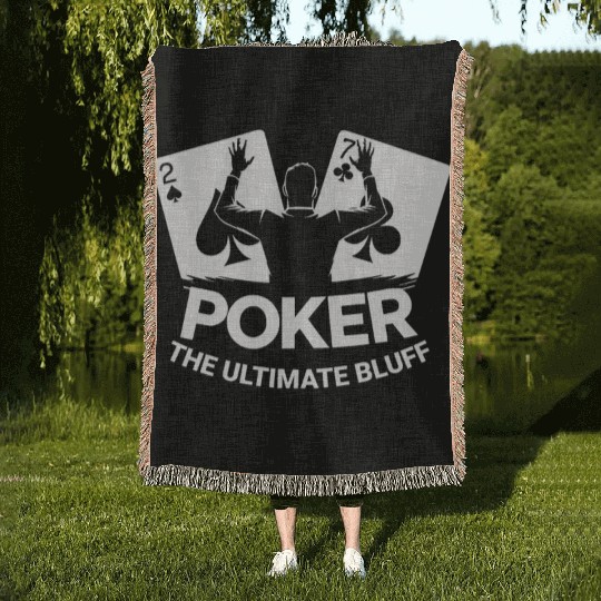 Poker The Ultimate Bluff Texas Holdem Poker Wear Woven Blankets