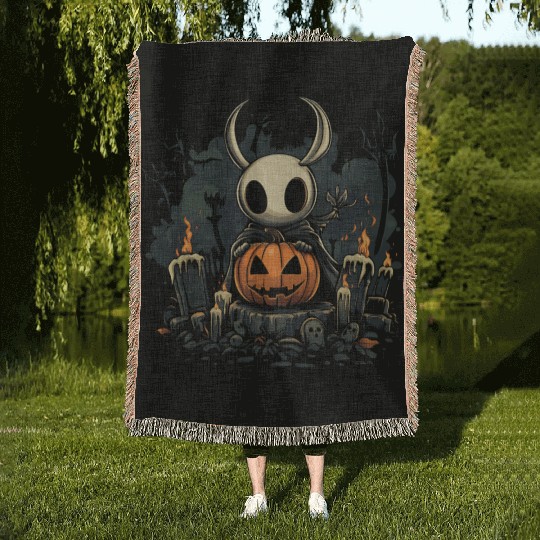 Spooky Hollow Knight Woven Blankets