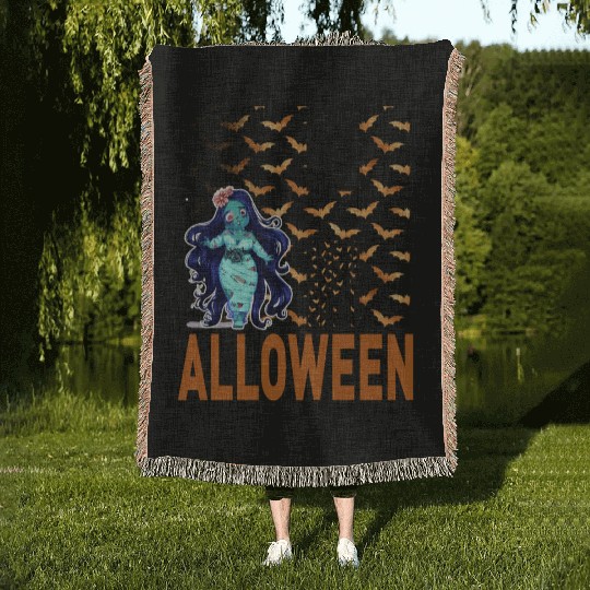 Happy Halloween 2024 Woven Blankets
