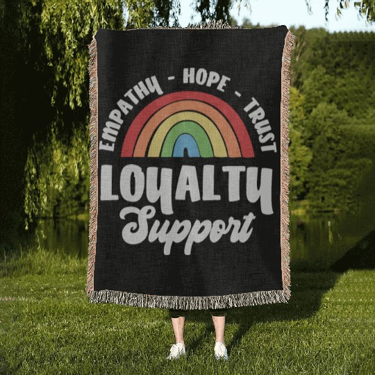 Empathy Hope Trust Loyalty Woven Blankets