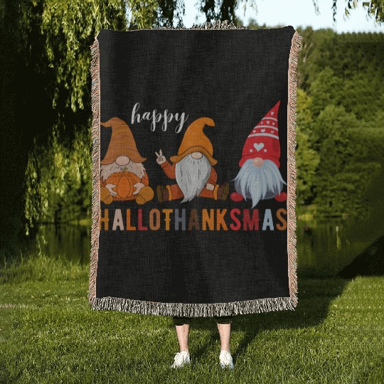 HalloThanksMas Woven Blankets