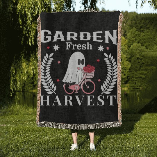 Garden Fresh Harvest, Flowers Harvest Design Woven Blankets