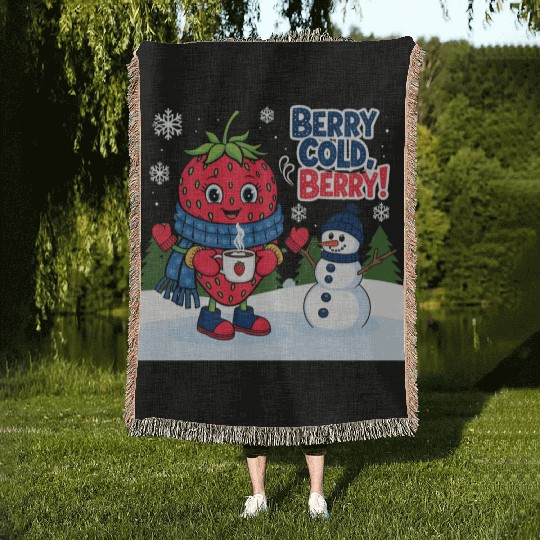 Berry Cold Berry Woven Blankets