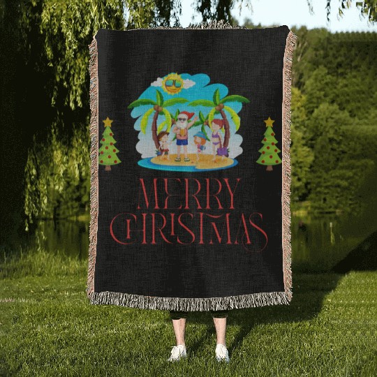 A Holly Jolly Christmas Adventure Woven Blankets