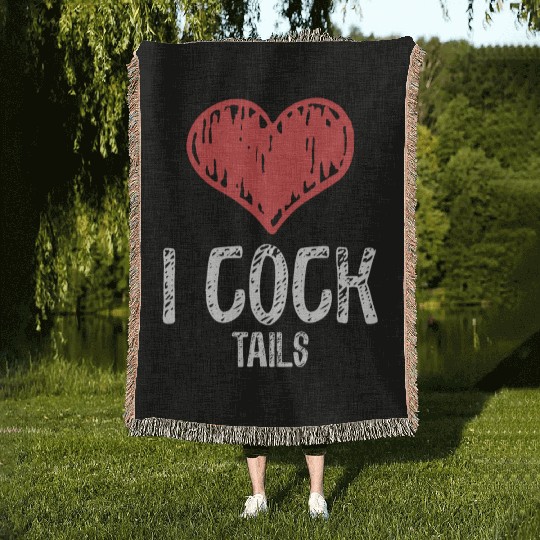 Funny I Love Cocktails 4 Woven Blankets