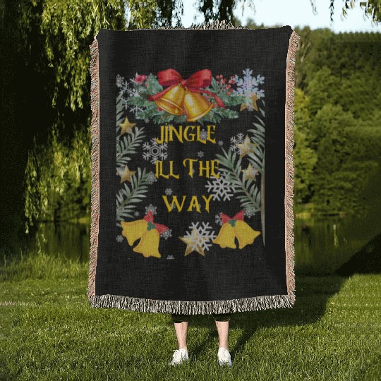 Christmas Cheer in a cup Funny Christmas on Bella Woven Blankets