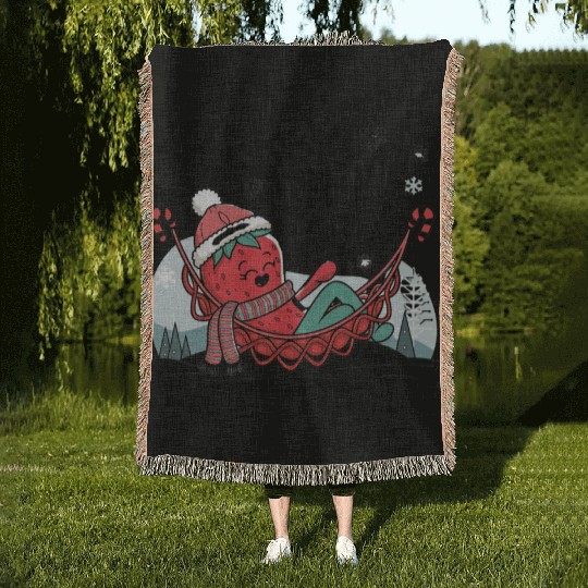 Berry Chill Vibes Woven Blankets