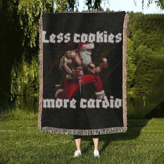Muscle Santa Woven Blankets – Christmas Workout Apparel